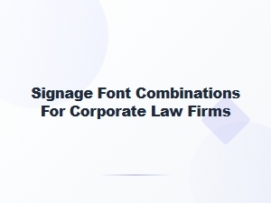 Classic Font Pairings for Professional Law Firms